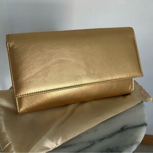 Pandora Gold tone clutch